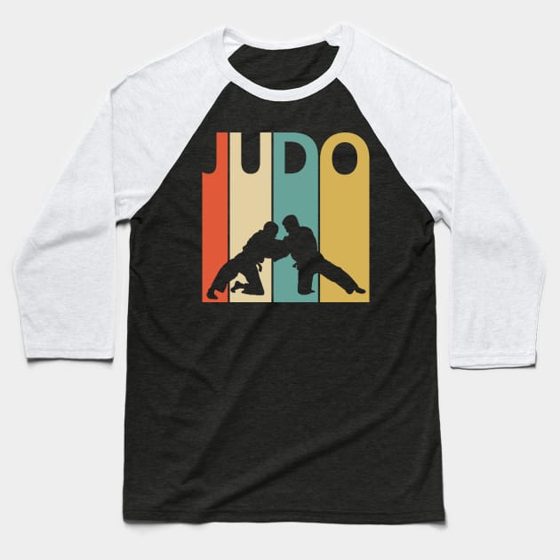 Vintage Retro Judo Fighter Gift Baseball T-Shirt by GWENT